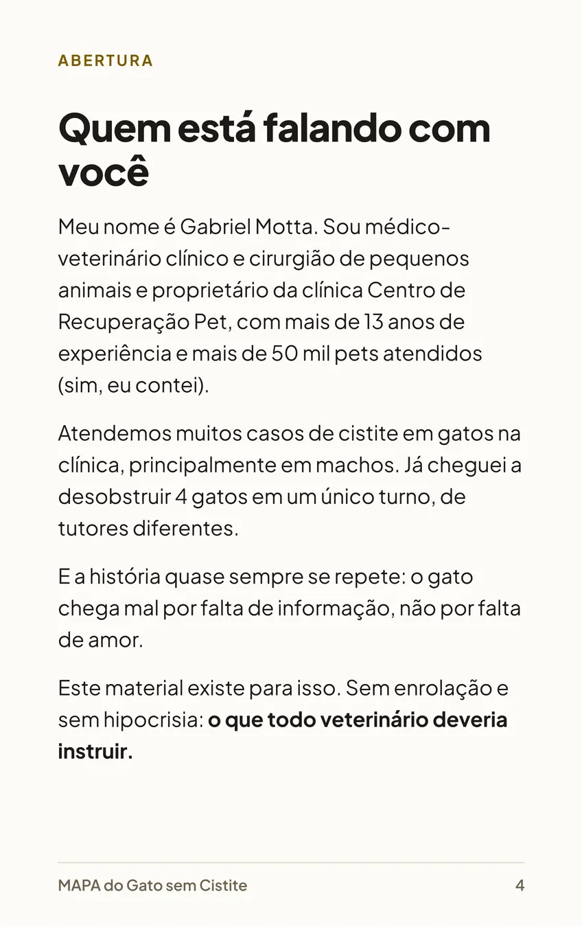 Página 4 do MAPA: Quem está falando com você, apresentação do Dr. Gabriel Motta.